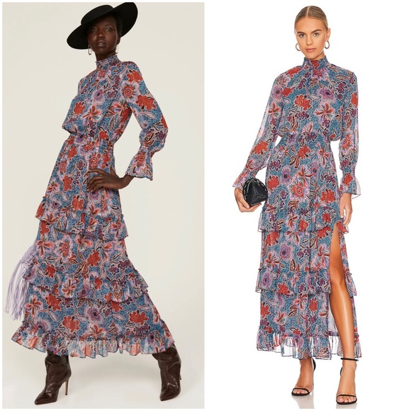 Misa Los Angeles Dresses & Skirts - MISA LOS ANGELES Bethany Dress - Cerulean Flora